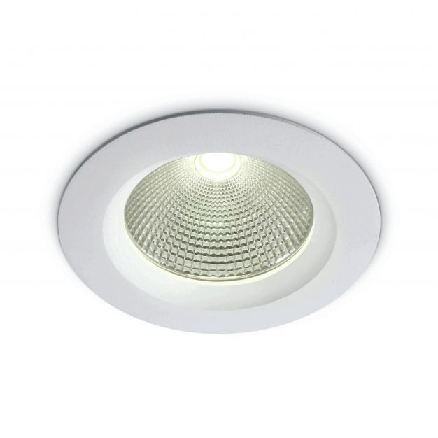 ONE Light COB Downlight Range - inbouwspot - Ø 170 mm, Ø 145 mm inbouwmaat - 20W LED incl. - wit - witte lichtkleur