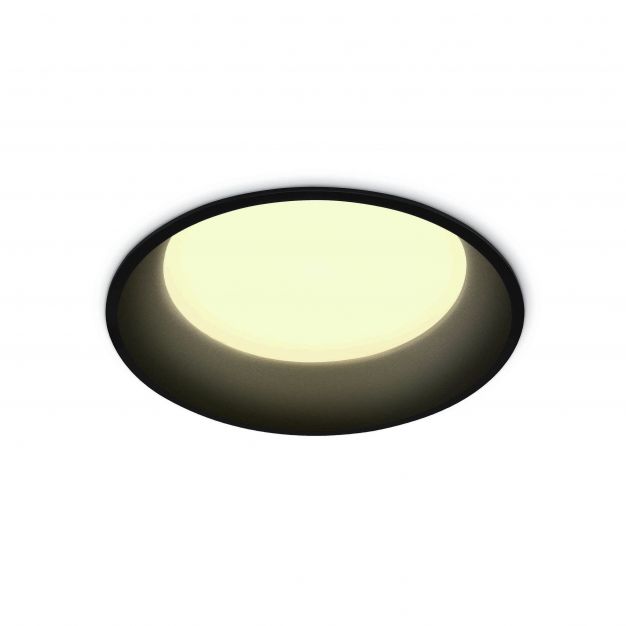 ONE Light SMD Dark Light Range - inbouwspot - Ø 175 mm, Ø 165 mm inbouwmaat - 22W LED incl. - zwart - witte lichtkleur
