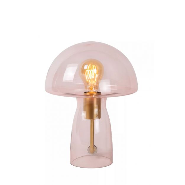 Lucide Fungo - tafellamp - Ø 23 x 28 cm - roze