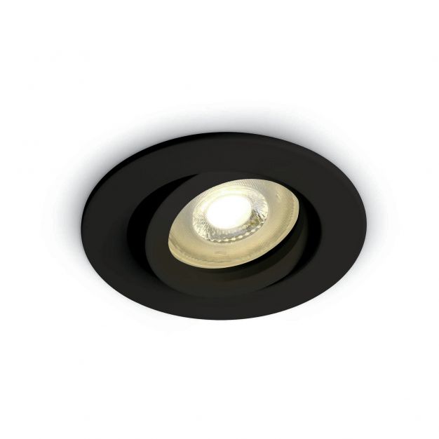 ONE Light Round Clip In Range - inbouwspot - Ø 84 mm, Ø 72 mm inbouwmaat - zwart