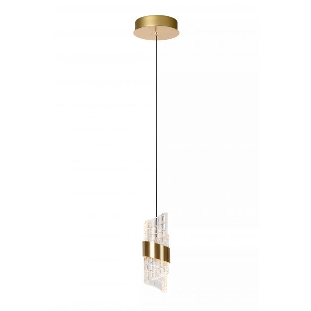 Lucide Kligande - hanglamp - Ø 13 x 150 cm - 9W LED incl. - goud 
