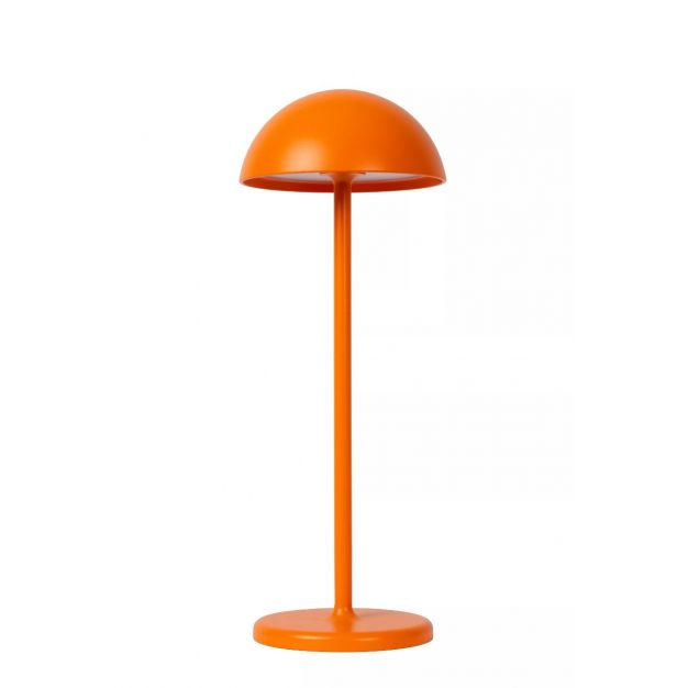 Lucide Joy - oplaadbare tafellamp - Ø 12 x 32 cm - 1,5W dimbare LED incl. - IP54 - oranje