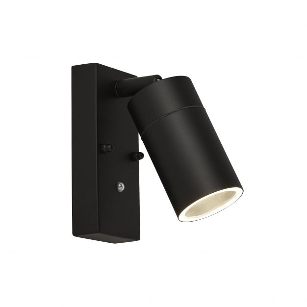 Searchlight Outdoor - buiten wandverlichting met dag/nacht sensor - 7 x 15 cm - IP44 - zwart