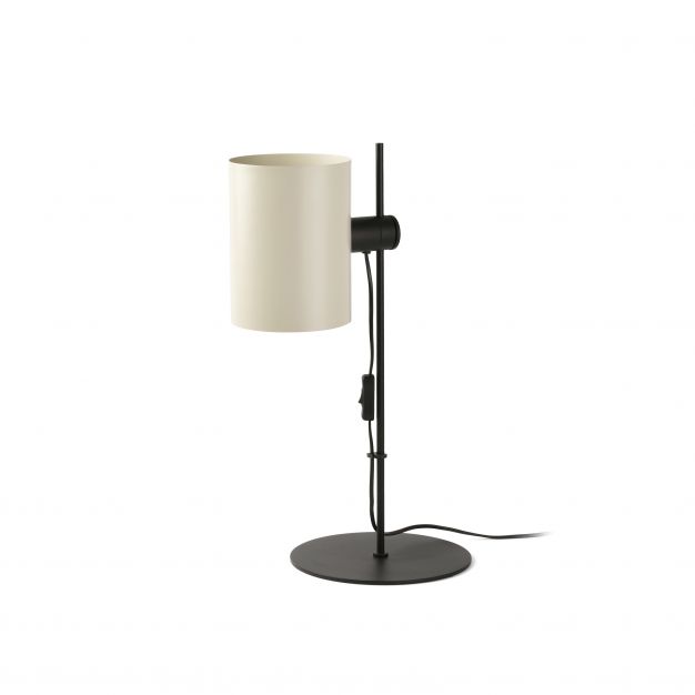 Faro Guadalupe - tafellamp - 24 x 22,5 x 55 cm - zwart en beige