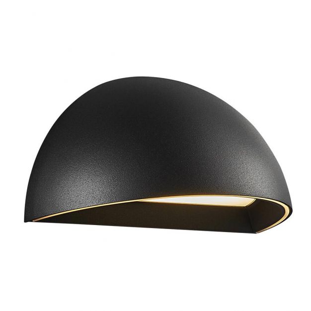 Nordlux Smart Arcus - wandverlichting - slimme verlichting - 10 x 20 x 10 cm - 9,5W LED incl. - IP54 - zwart
