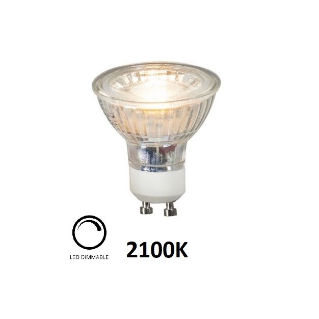 Searchlight LED-spot - Ø 5 x 5 cm - GU10 - 3W dimbaar - 2100K