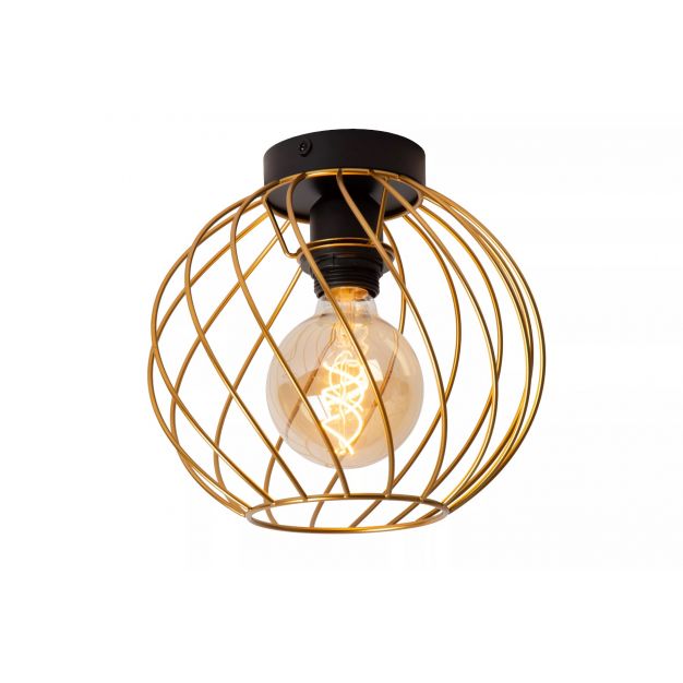 Lucide Danza - plafondlamp - Ø 25 x 22,5 cm - goud  