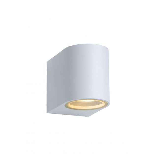 Lucide Zora Round 1 - buiten wandverlichting - 6,5 x 9 x 8 cm - 5W dimbare LED incl. - wit