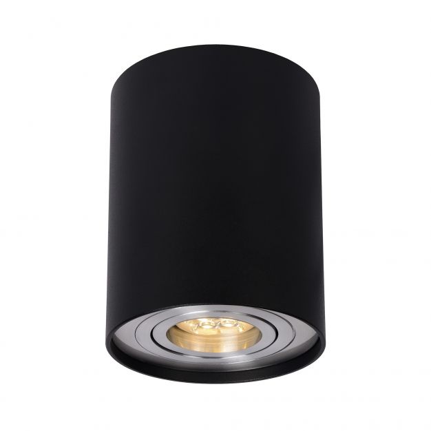 Lucide Tube - opbouwspot 1L - Ø 9 x 12 cm - zwart