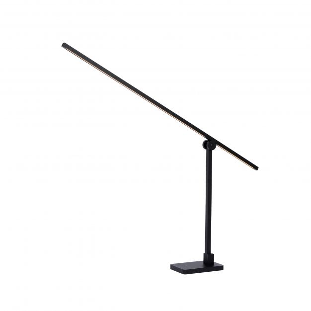 Lucide Agena - bureaulamp met bewegingssensor - 45,5 x 20 x 106 cm - 12W dimbare LED incl. - zwart