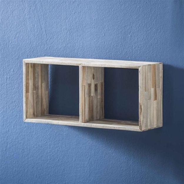 Vico Teca - wandschap - 65 x 20 x 30 cm - teakhout