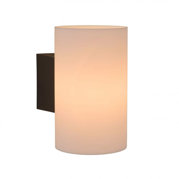 Lucide Mart - buiten wandverlichting - 12 x 20 x 17 cm - IP54 - opaal