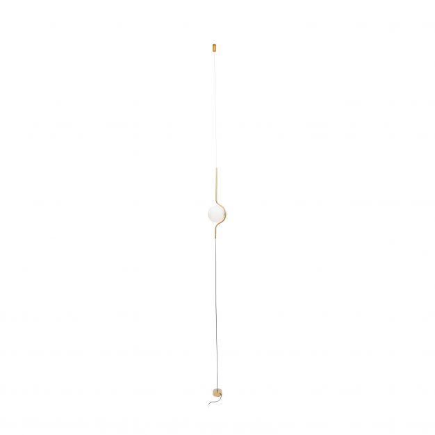 Faro Le Vita - hanglamp - Ø 14 x 308 cm - 6W LED incl. - glanzend goud