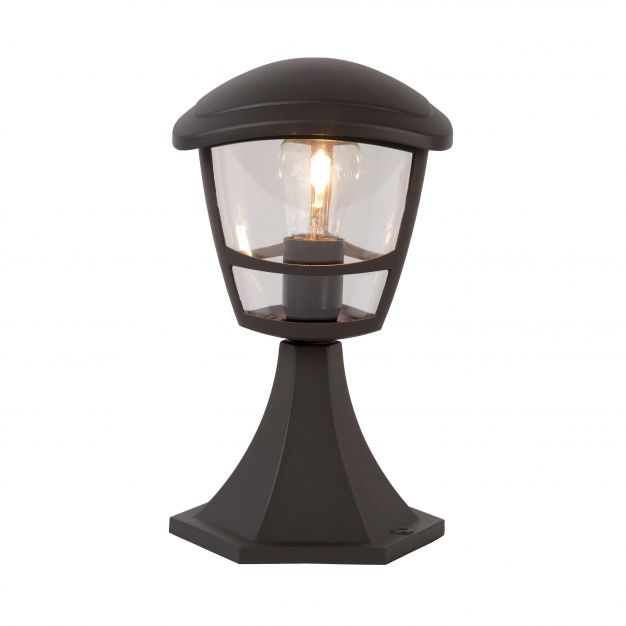 Lucide Istro - buiten sokkelverlichting - 17 x 17 x 30 cm - IP44 - zwart