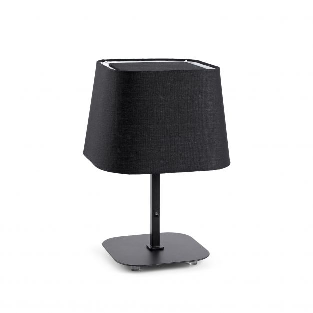 Faro Sweet - tafellamp - 30 x 30 x 40 cm - mat zwart