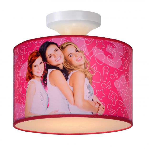 Lucide K3 - kinderkamer plafondverlichting - Ø 30 x 20 cm - roze