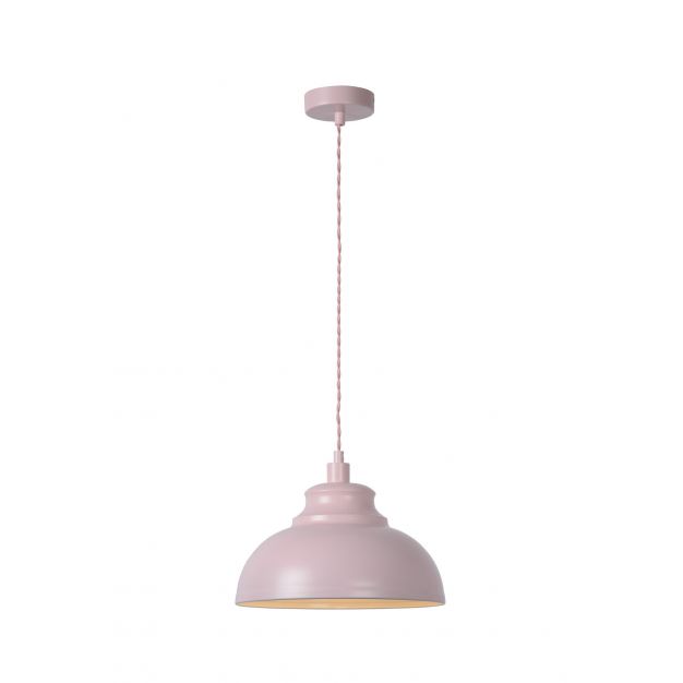 Lucide Isla - hanglamp - Ø 29 x 122 cm - roze