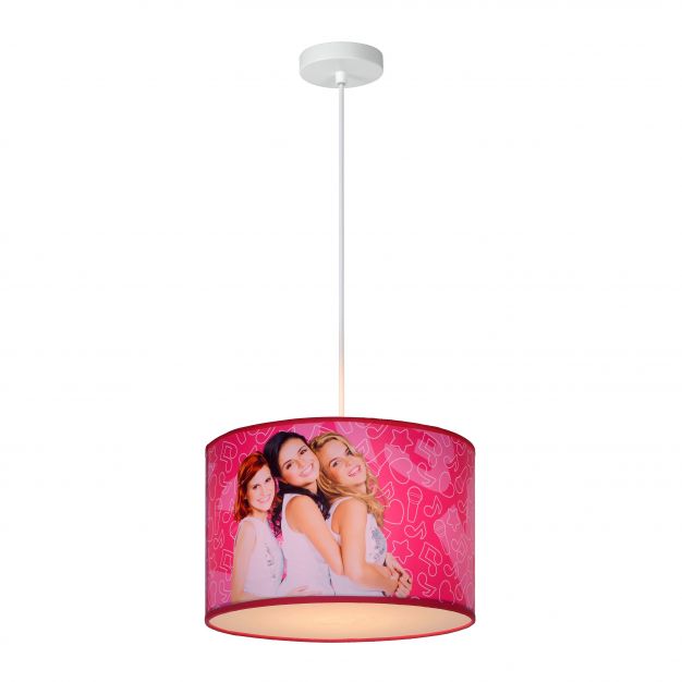 Lucide K3 - kinder hanglamp - Ø 30 x 20 cm - roze