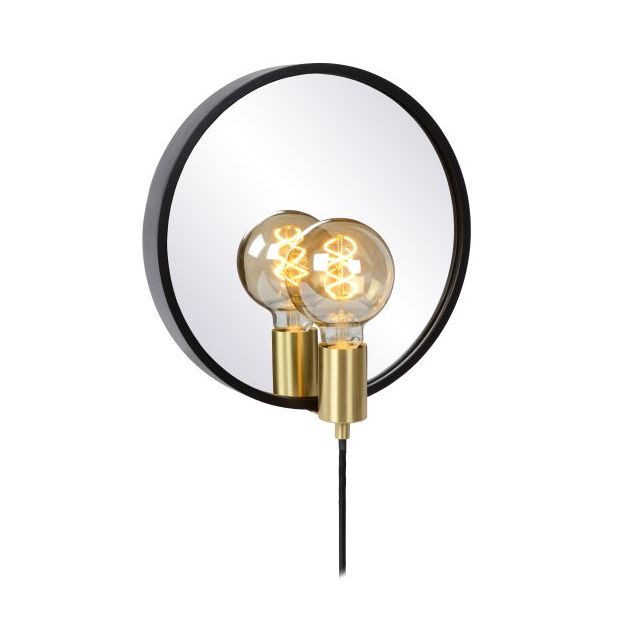 Lucide Reflex - spiegelverlichting - 31 x 12 x 33 cm - zwart 