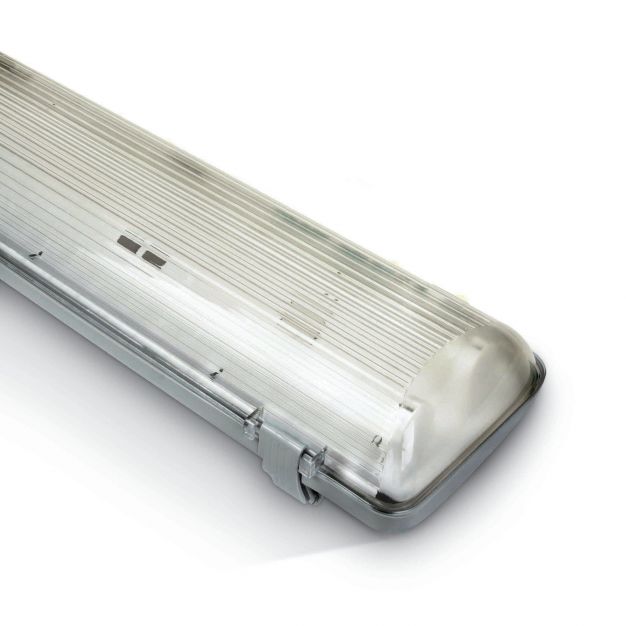 ONE Light Range For T8 LED Tubes - 65,5 x 11 x 8 cm - IP65 - grijs