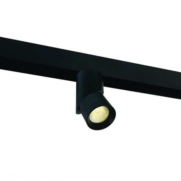 ONE Light magnetisch railsysteem - Shop Track Lights - rail spot - Ø 6,6 x 17,6 cm - 15W LED incl. - zwart