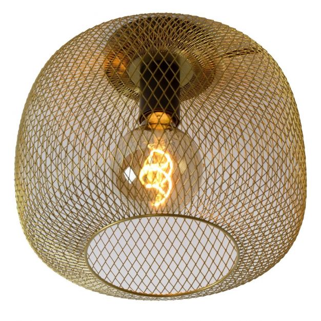 Lucide Mesh - plafondverlichting - Ø 30 x 25,5 cm - mat goud