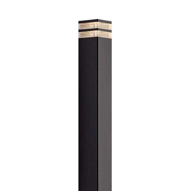 Nordlux Elm - tuinpaal - 13 x 13 x 80 cm - IP44 - zwart