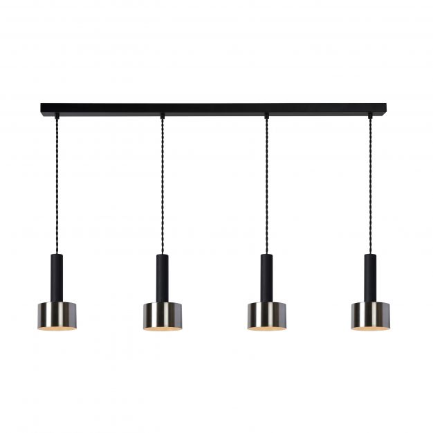Lucide Teun - hanglamp - 118 x 13 x 150 cm - zwart