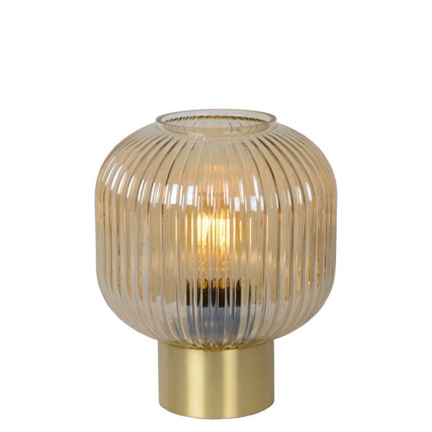 Lucide Maloto - tafellamp -Ø 20 cm x 24,5 cm - amber