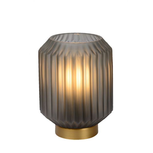 Lucide Sueno - tafellamp - Ø 12,5 x 17 cm - gerookt 