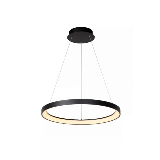 Lucide Vidal - hanglamp - Ø 58 x 70 cm - 50W LED incl. - zwart