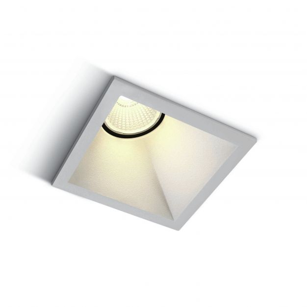 ONE Light 8W Asymmetric Range - inbouwspot - 82 x 82 mm, 73 x 73 mm inbouwmaat - 8W LED incl. - wit