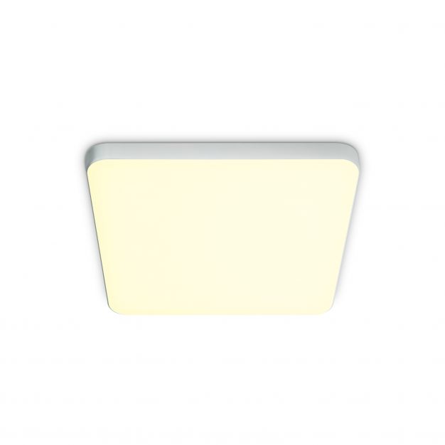 ONE Light Floating Square Panels Adjustable Cut Out Hole - plafondverlichting - 12 x 12 x 1 cm - 10W LED incl. - aluminium - witte lichtkleur