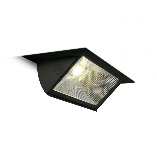 ONE Light Shop Classic Rectangle - inbouwspot - 235 x 145 mm, 220 x 130 mm inbouwmaat - 40W LED incl. - zwart - warm witte lichtkleur