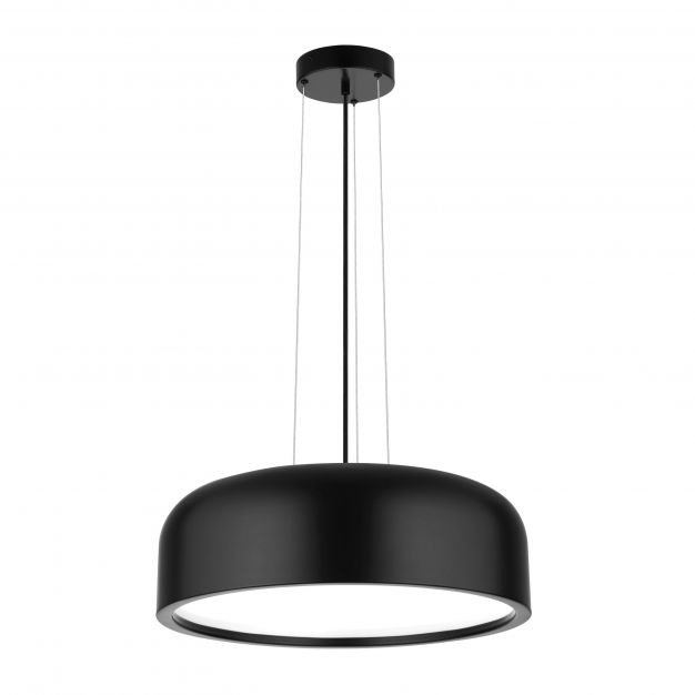 Nova Luce Perleto - hanglamp - Ø 48 x 133 cm - zwart
