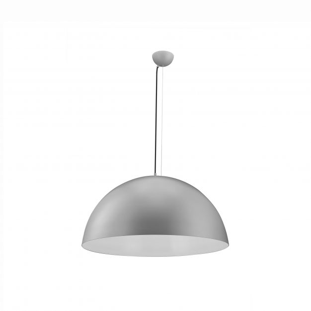 Nova Luce Copertina - hanglamp - Ø 70 x 170 cm - staal grijs