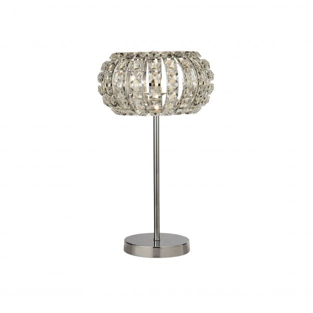 Searchlight Marilyn - tafellamp - Ø 26 x 45,5 cm - chroom