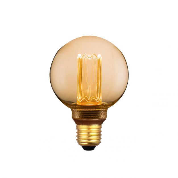 ETH LED Filament Globe - E27 - 3,5W dimbaar - 1800K - goud