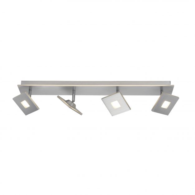 Brilliant Extro - opbouwspot 4L - 70 cm - 3 stappen dimmer - 4 x 5W + 10W LED incl. - aluminium