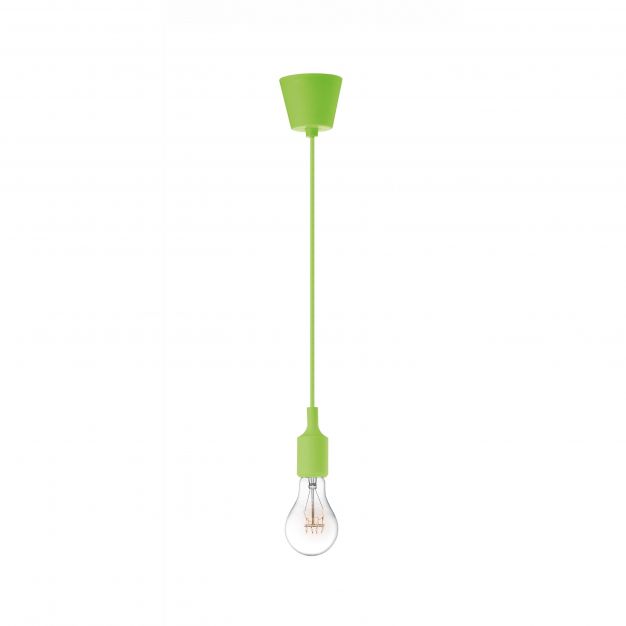 Nova Luce Swing - hanglamp - Ø 4,5 x 100 cm - groen