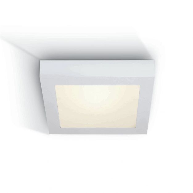 ONE Light LED Panel Plafo Square - plafondverlichting - 30 x 30 x 3,9 cm - 30W LED incl. - IP40 - wit - witte lichtkleur