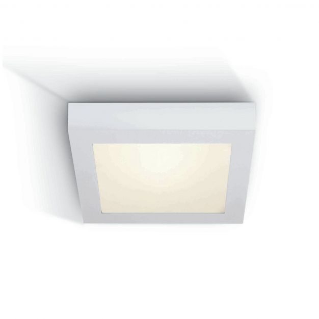 ONE Light LED Panel Plafo Square - plafondverlichting - 30 x 30 x 3,9 cm - 30W LED incl. - IP40 - wit - warm witte lichtkleur