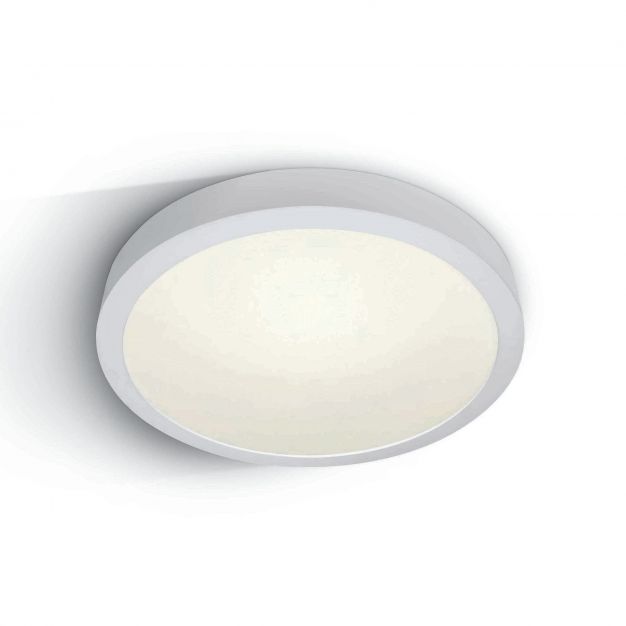 ONE Light LED Die Cast Panel - plafond/hanglamp - Ø 42 x 4,7 cm - 40W LED incl. - IP40 - wit - witte lichtkleur