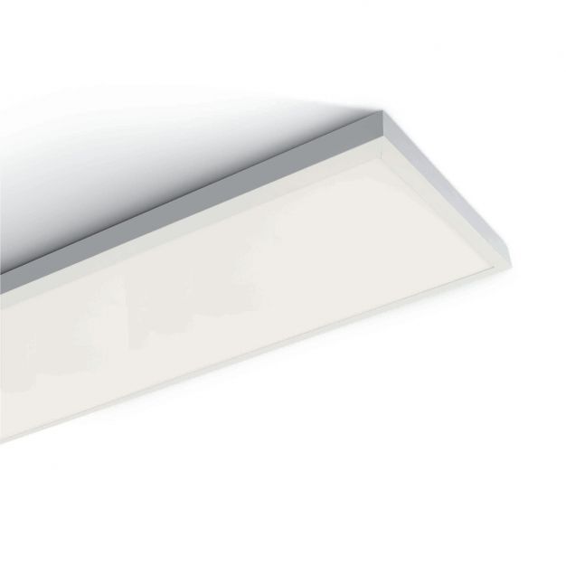 ONE Light LED Aluminium Panel - plafondverlichting - 120 x 30 x 4 cm - 40W LED incl. - IP40 - wit - witte lichtkleur