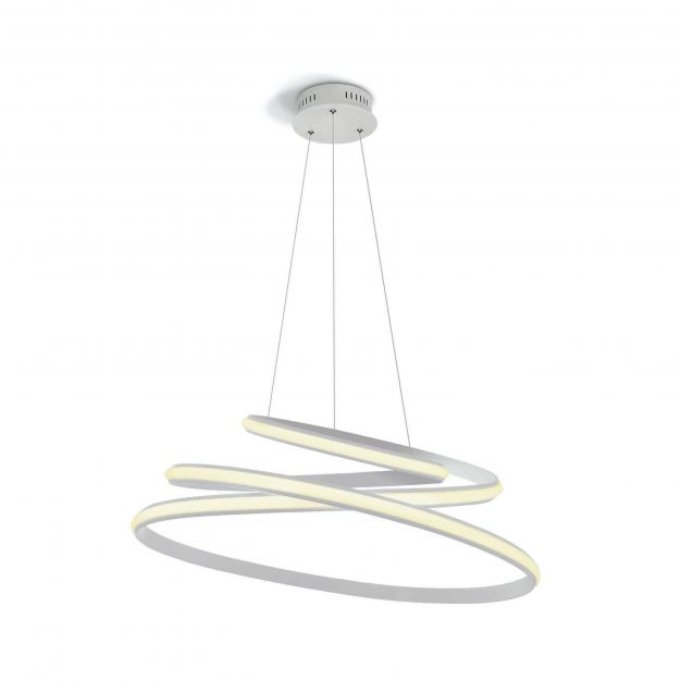 ONE Light LED Pendant Rings - hanglamp - Ø 65 x 150 cm - 45W LED incl. - wit