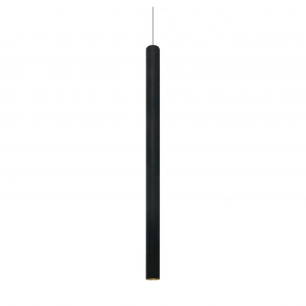 ONE Light LED Pendant Tubes - hanglamp - Ø 2,6 x 180 cm - 6W LED incl. - zwart