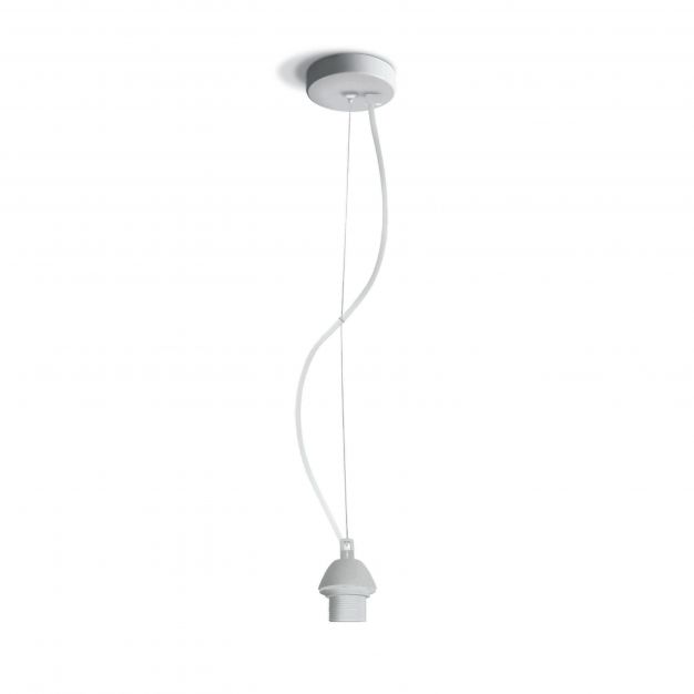 ONE Light E27 Pendant Kit - hanglamp - Ø 10 x 200 cm - wit
