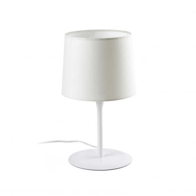 Faro Conga - tafellamp - Ø 25 x 49,5 cm - wit