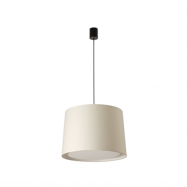 Faro Conga - hanglamp - Ø 40 x 30 cm - beige en zwart