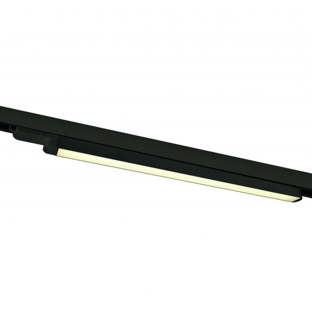 ONE Light LED Linear Track Light - 3-fase railsysteem - 65 x 3 x 3 cm - 16W LED incl. - zwart - warm witte lichtkleur